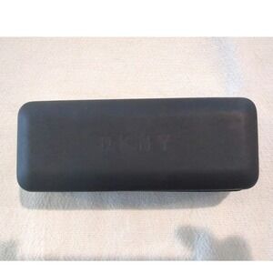 DNKY  Matte Black Clamshell Eyeglass Case